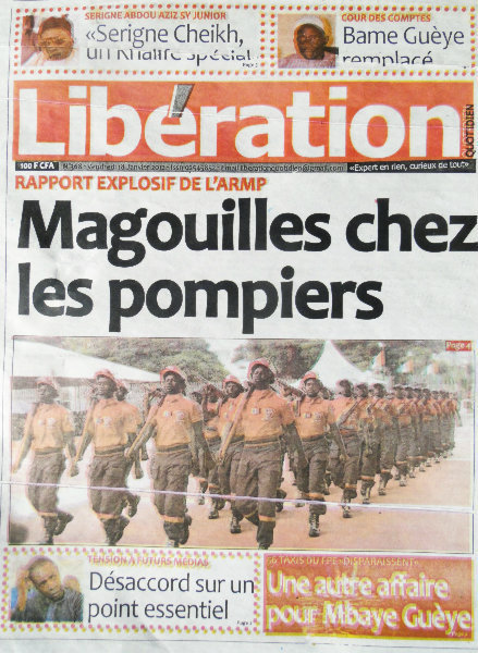 A la Une du Journal Libération du vendredi 18 janvier 2013