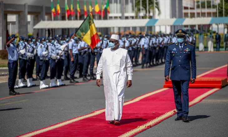 Sénégal: L'arrivée du  Président de la Transition au Mali Bah N’Daw en images!