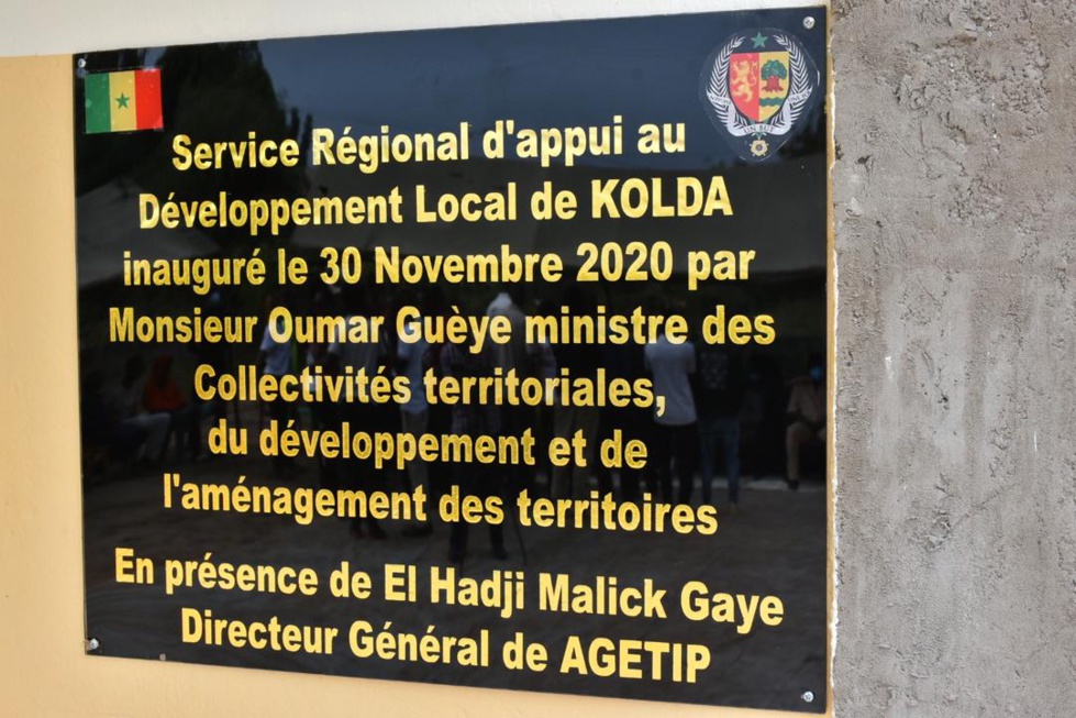 Kolda étrenne ses nouveaux locaux du Service régional d’appui au Développement local, d’une valeur de 45 millions FCfa