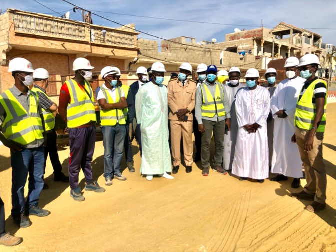 Saint-Louis: Visite de chantier du PPCS, Oumar Guèye constate avec satisfaction l’avancement des travaux