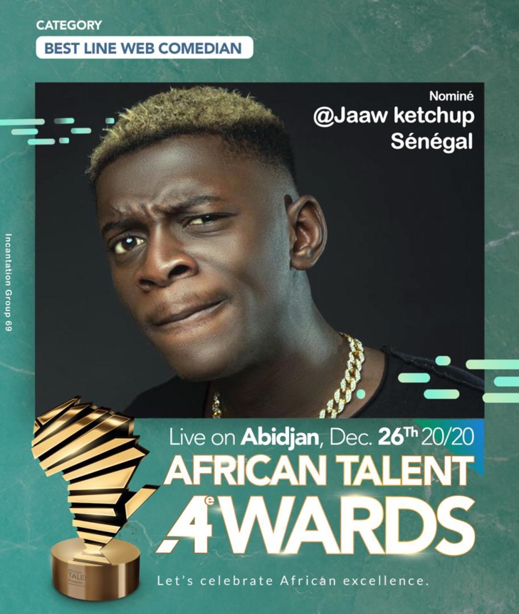 JAAW KETCHUP nominé aux African Talent Awards 2020 – « Ramener le trophée au nom de la culture sénégalaise »