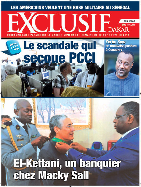 A la Une du Journal Exclusif du mercredi 12 février 2013