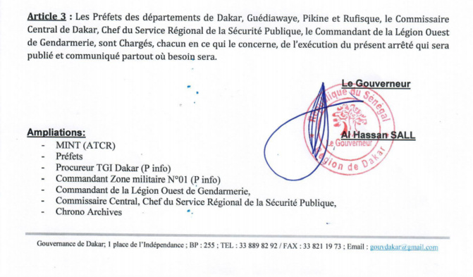 Suspension des autorisations exceptionnelles d'ouverture des débits de boissons: Le Gouverneur de Dakar sort un arrêté