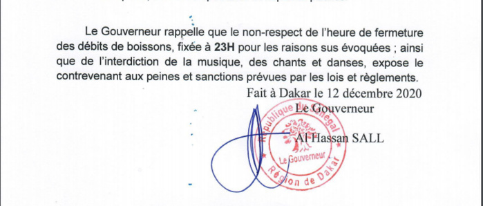 Nouvelles mesures de restriction: Le Gouverneur de Dakar hausse le ton et annonce des sanctions 