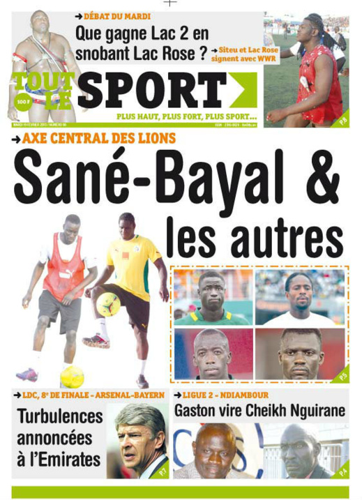 A la Une du Journal Tout Le Sport du mardi 19 février 2013
