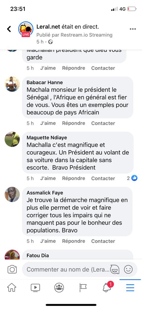 La balade virale de Macky donne en 12 mn 15007 j'aime, 3565 commentaires, plus de 11176 partages, près de 322000 vues en 1h de temps