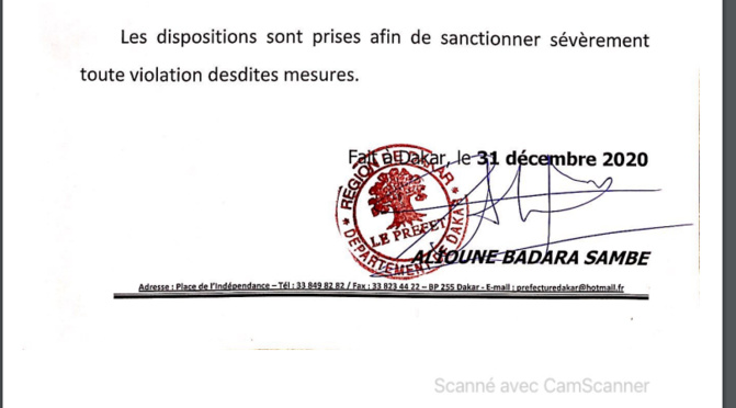Covid-19 et fin d'année: Les salles destinées à la tenue des soirées dansantes, restent fermées, les rassemblements à la Place de l'indépendance, de la Nation, etc., interdits...