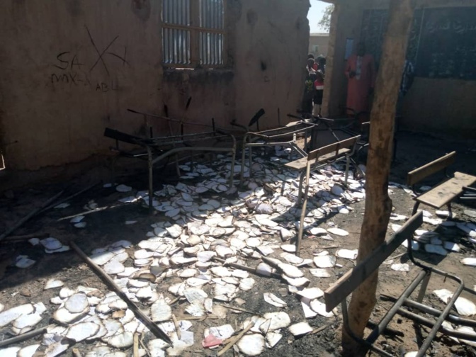 Tambacounda: Un élève réduit en cendres une classe de CE1