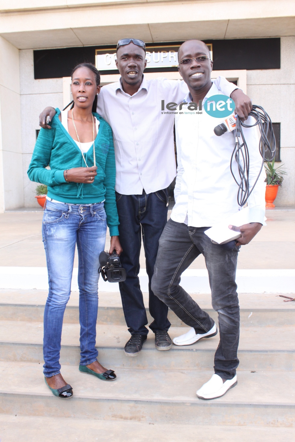 Le talentueux Mamadou Mouhamed Ndiaye du GFM avec des collègues