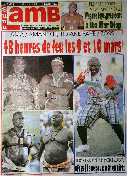 A la une du journal SunuLamb du lundi 04 mars 2013