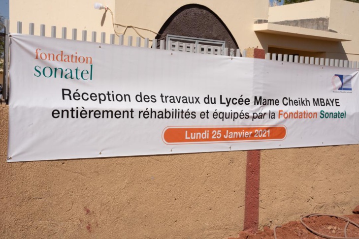 La Fondation Sonatel réhabilite et équipe le lycée Mame Cheikh Mbaye de Tambacounda pour un montant de 500 Millions de FCfa