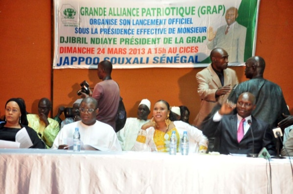 [Photos] Discours de Djibril Ndiaye président de la Grande alliance patriotique (Grap) au lancement de son parti, hier 