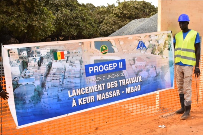 DÉMARRAGE EFFECTIF DU PROGEP II A KEUR MASSAR: OUMAR GUEYE SE RÉJOUIT DE L’ÉTAT D’AVANCEMENT DES OUVRAGES CONTRE LES INONDATIONS