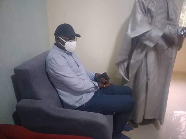 Photos: Khalifa Sall et Barthélémy Dias chez Ousmane Sonko