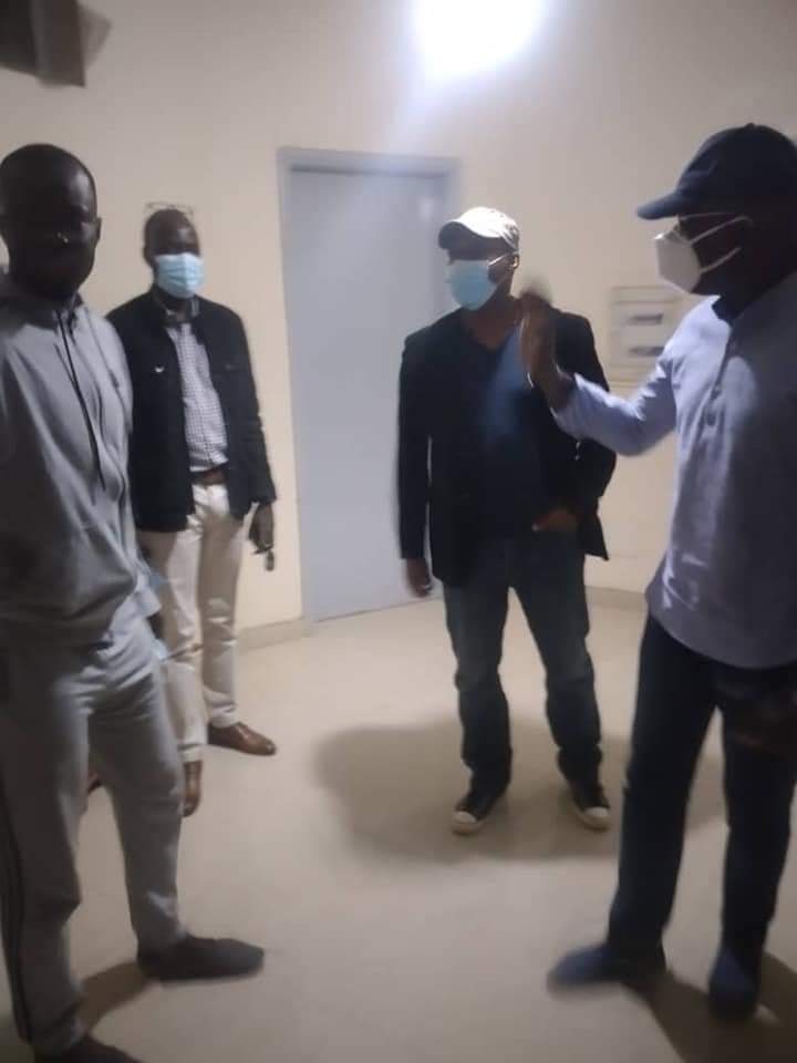 Photos: Khalifa Sall et Barthélémy Dias chez Ousmane Sonko