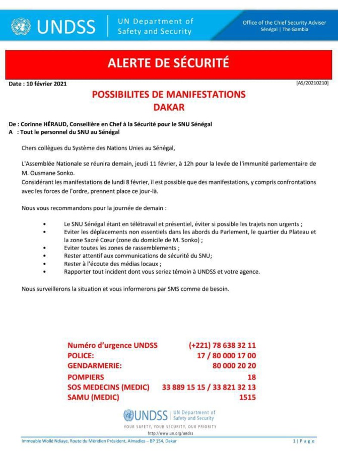 Levée de l'immunité de Sonko et risque de manifs et d'affrontements: la peur gagne les étrangers de Dakar