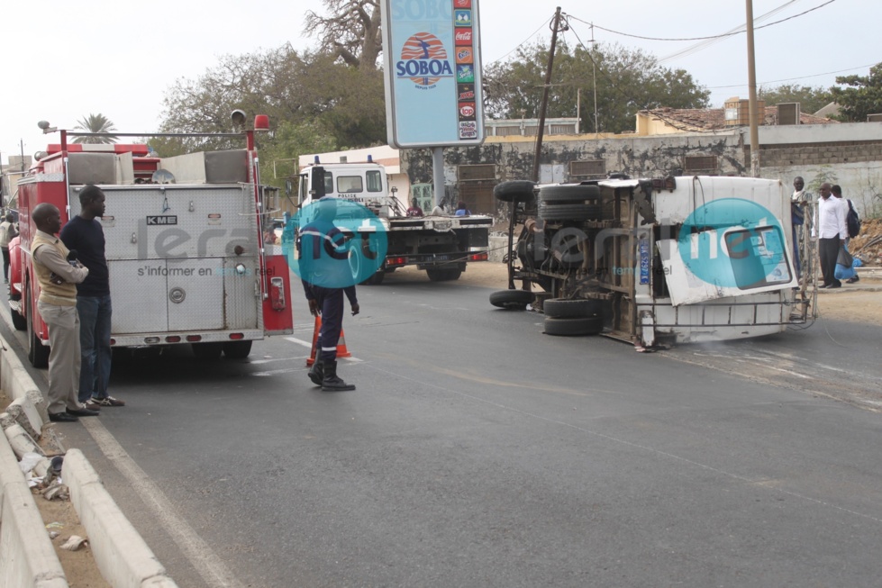 Les images exclusives de l'accident survenu sur l'avenue Cheikh Anta Diop de Dakar