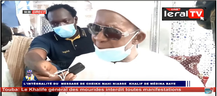 EN DIRECT SUR LERAL TV: L'intégralité du  message de Cheikh Mahi Niasse  Khalif de Médina Baye