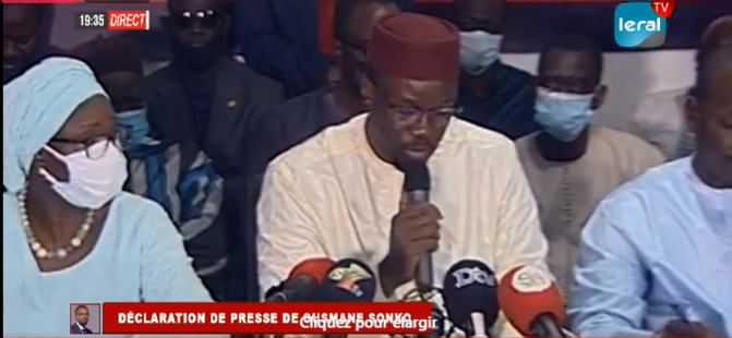 Ousmane Sonko: « Le Sénégal a besoin de génies d’Etat et non de génies politiques »