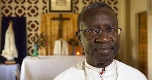 Le Cardinal Théodor Adrien Sarr à l’Université Cheikh Anta Diop de Dakar.