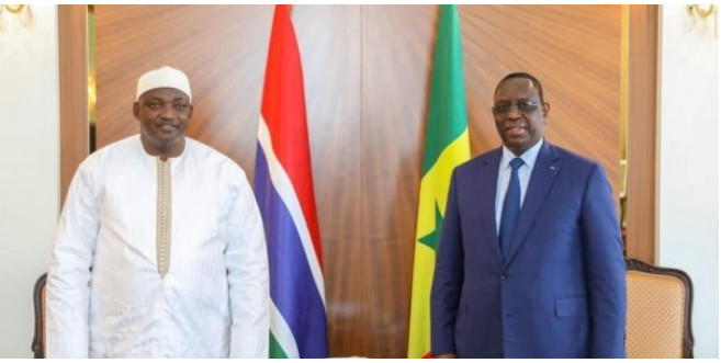 Adama Barrow au Sénégal Adama Barrow au Sénégal