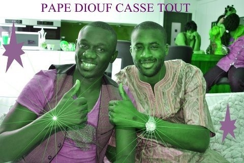 Pape Diouf à Accra pour fêter le Ballon d'Or Yaya Touré
