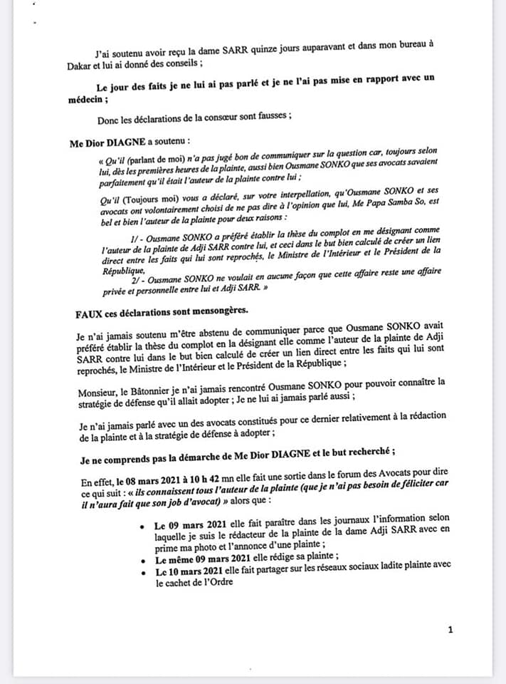 ORDRE DES AVOCATS/AFFAIRE "SWEET BEAUTÉ" Guerre des plaintes devant le bâtonnier