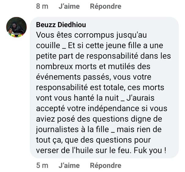 Média : Moustapha Thioune démissionne de Leral à cause des menaces de mort des pro Sonko sur le Groupe ( Preuve ) Média : Moustapha Thioune démissionne de Leral à cause des menaces de mort des pro Sonko sur le Groupe ( Preuve )