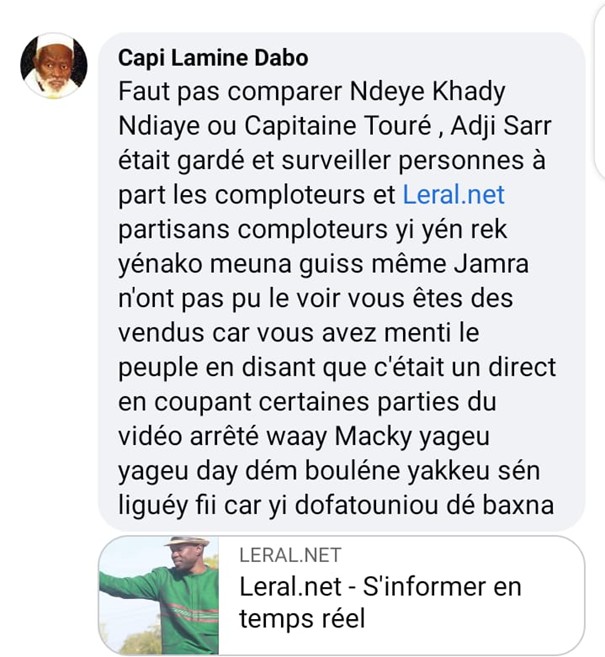 Média : Moustapha Thioune démissionne de Leral à cause des menaces de mort des pro Sonko sur le Groupe ( Preuve ) Média : Moustapha Thioune démissionne de Leral à cause des menaces de mort des pro Sonko sur le Groupe ( Preuve )
