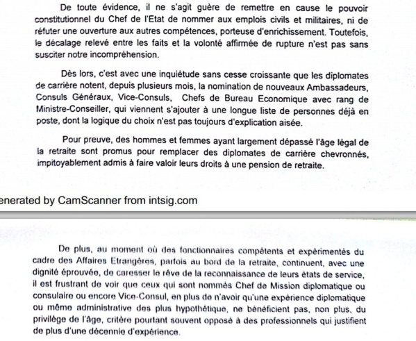 [Audio-Documents] Crise aux Affaires étrangères : Les diplomates dénoncent les nominations politiciennes
