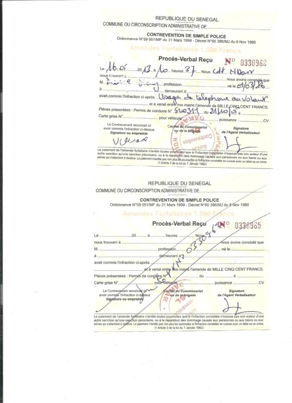 Commissariat des Parcelles Assainies : Quand des policiers deviennent des rançonneurs [Documents Preuves]