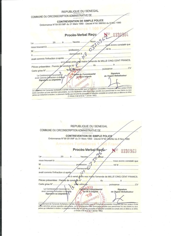 Commissariat des Parcelles Assainies : Quand des policiers deviennent des rançonneurs [Documents Preuves]