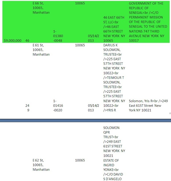 [Documents exclusifs] Les dessous de l'acquisition et de la vente de la « Maison du Sénégal à New York »