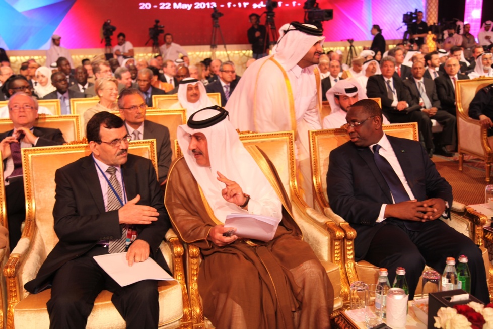 Premier ministre Tunisie, Ali Lariath, Premier ministre et Ministre des Affaires étrangères du Qatar, Son Excellence Sheikh Hamad Bin Jassem Bin Jabar AL - THANI, Président Macky Sall