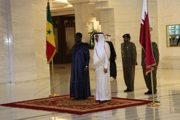 Accueil chaleureux pour Macky Sall à la résidence de l’Emir du Qatar