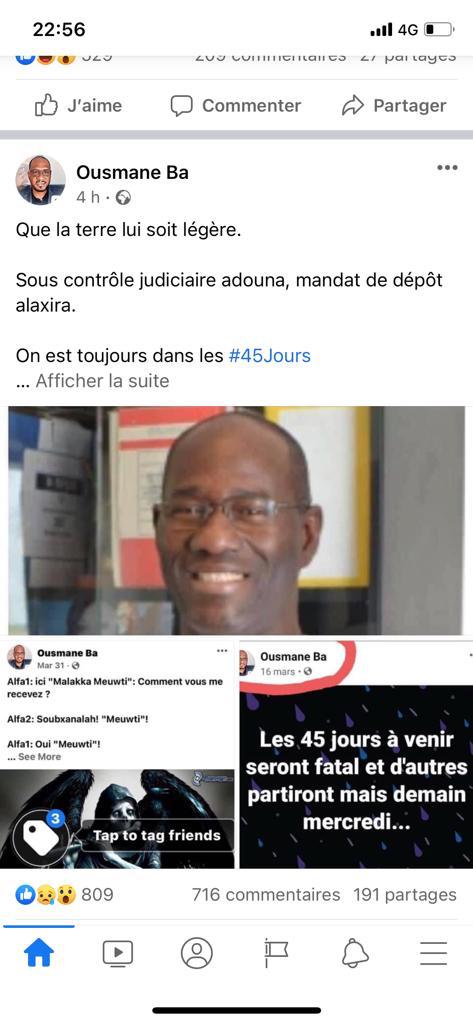 Décès du Doyen des Juges Samba Sall - Certains sénégalais jubilent de sa mort (voir posts)