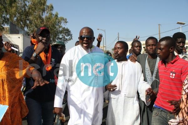 Demba Dia lors de la manifestation du Pds le 23 avril dernier