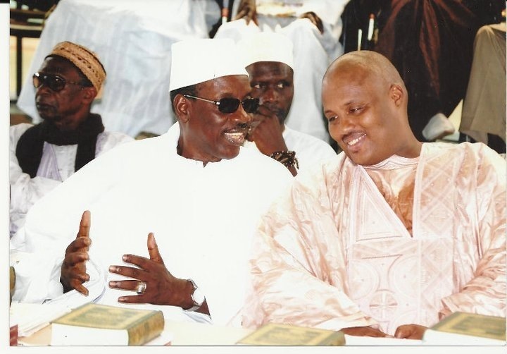 Ameth Saloum Dieng avec Serigne Maodo Sy Ibn Dabakh