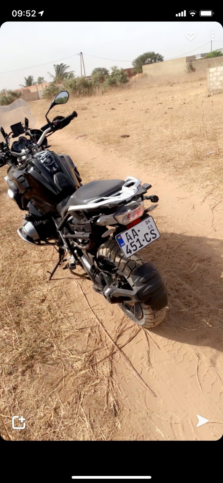 Vol: Une grosse moto BMW GS 1200  volée  à Ngor