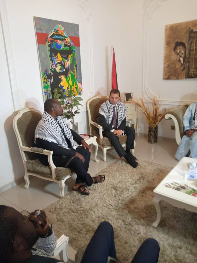 Guy Marius Sagna à l'ambassadeur de la Palestine: "Les États africains doivent élèver leurs voix contre cette oppression"