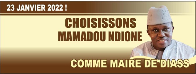 Diass - Le DG du COSEC , Mamadou Ndione plébiscité comme candidat à la mairie par une large coalition .