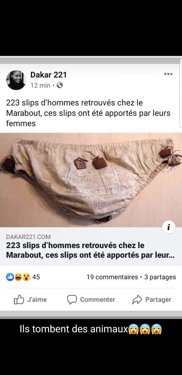 Insolite - L'image du jour: 223 slips d'hommes retrouvés chez le marabout