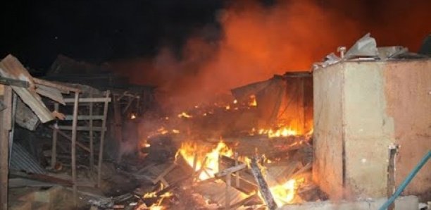 Incendie à Kaolack: Des marchandises ravagées au Marché central