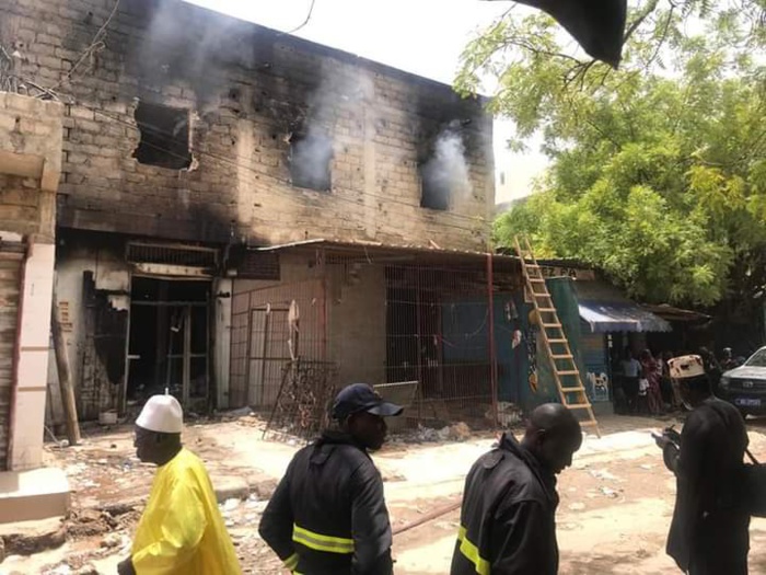 PHOTOS / Kaolack: Incendie du Marché central