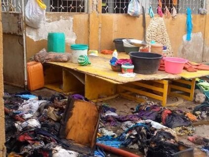PHOTOS / Kaolack: Un mystérieux incendie ravage la maison des Sall
