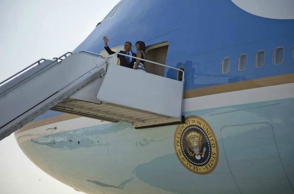 Images du départ de Obama pour Dakar