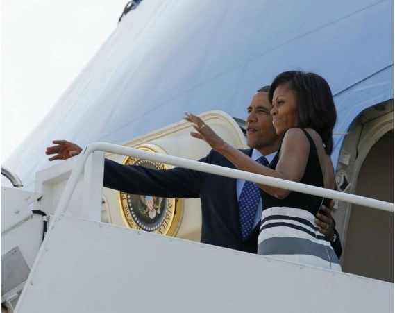 Images du départ de Obama pour Dakar