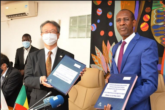 Photos: Signature de l’échange de notes pour l’ISSD, entre l'Etat du Sénégal et le Japon