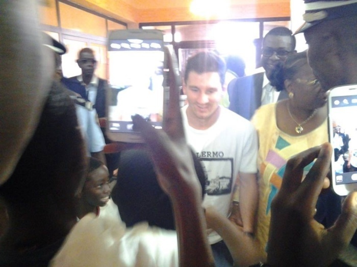 Lionel Messi est arrivé à Dakar