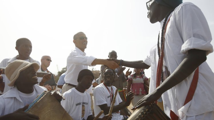 Les images de la visite de Barack Obama à Gorée